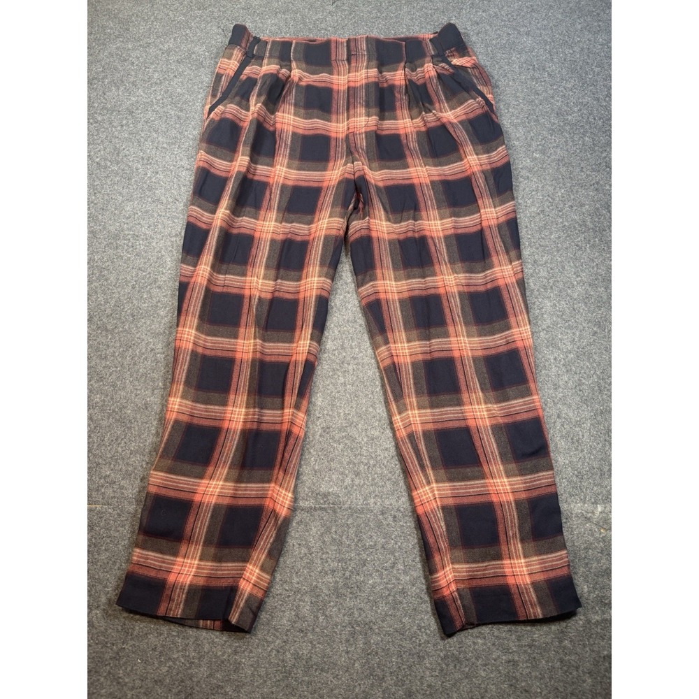 Cartonnier Plaid Pleated Trousers Size 4